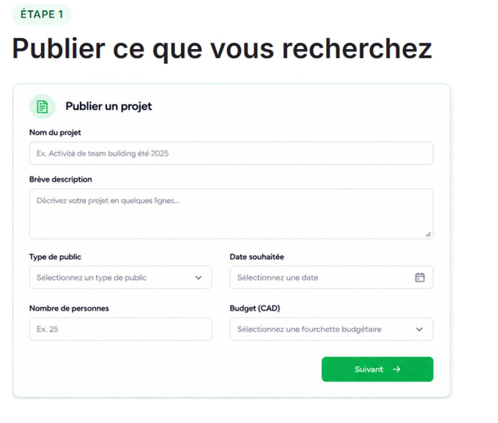 Étape 1